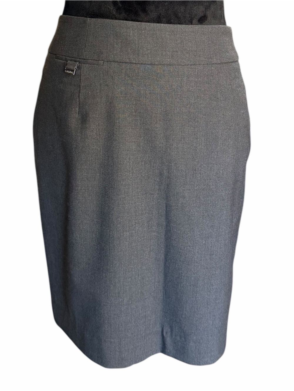Calvin Klein Charcoal Gray Pencil Skirt